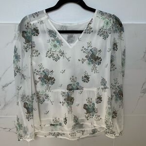 Loft floral blouse